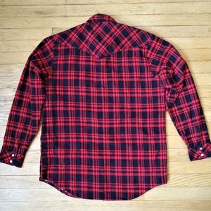 Eagle Crest Shirts - Vintage Red & Navy Flannel Eagle Crest Shirts - Vintage Red & Navy Flannel